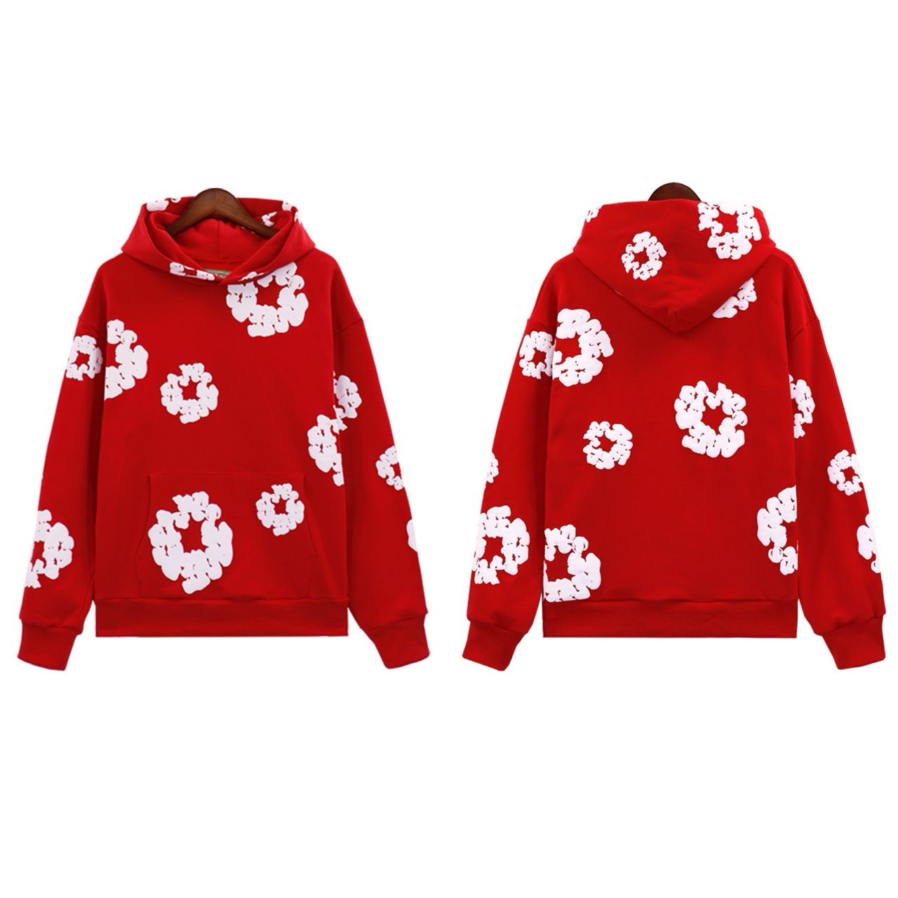 denim tears hoodie ‘red’